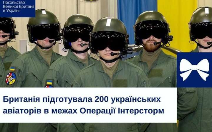 Великобританія підготувала 200 українських льотчиків на F-16