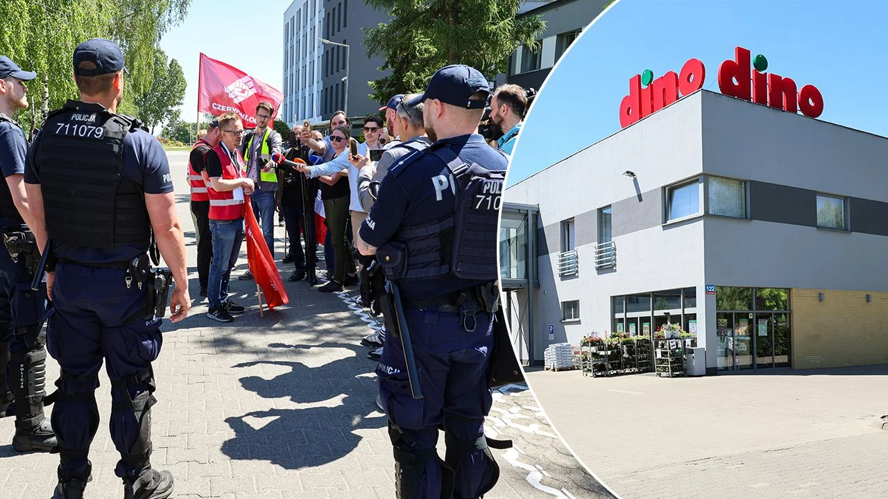 Trzydniowy strajk przed siedzibą Dino. Pracownicy żądają podwyżek