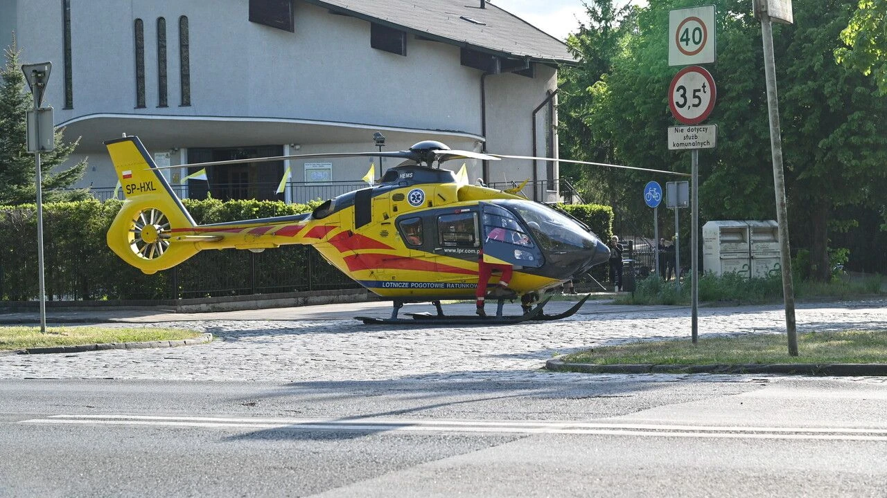 Awaria śmigłowca LPR na autostradzie A1. „Ruch jest całkowicie wstrzymany”