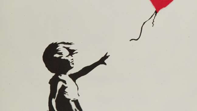 Girl With Balloon and Banksy’s shoes among his artwork on sale