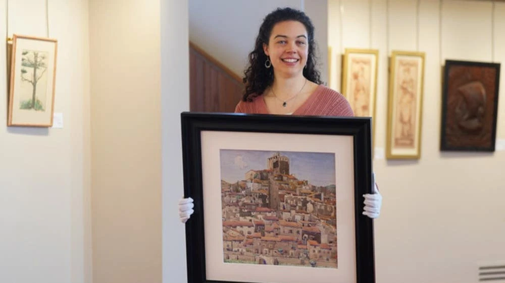 Charlie Rennie Mackintosh painting of French village fetches £150,000 at auction