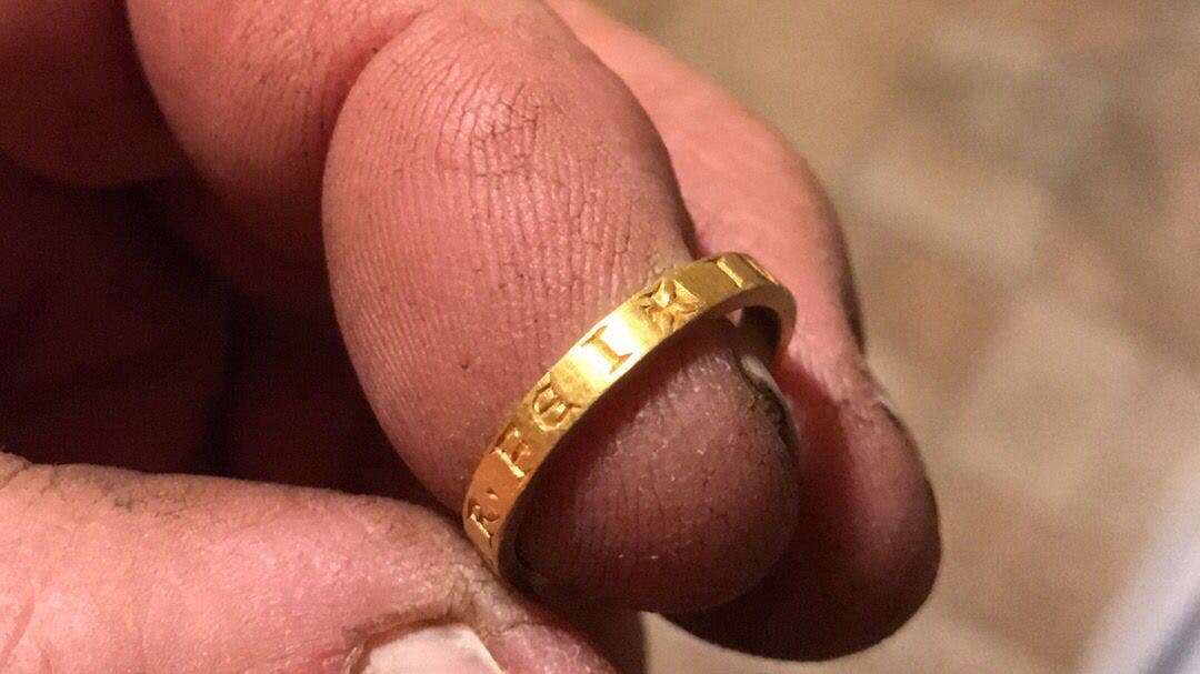 Gold ring found by metal detectorist could fetch up to £8,000 at auction