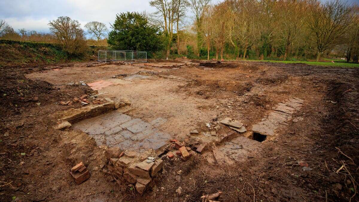 Remains of 300-year-old building complex unearthed by chance on country estate