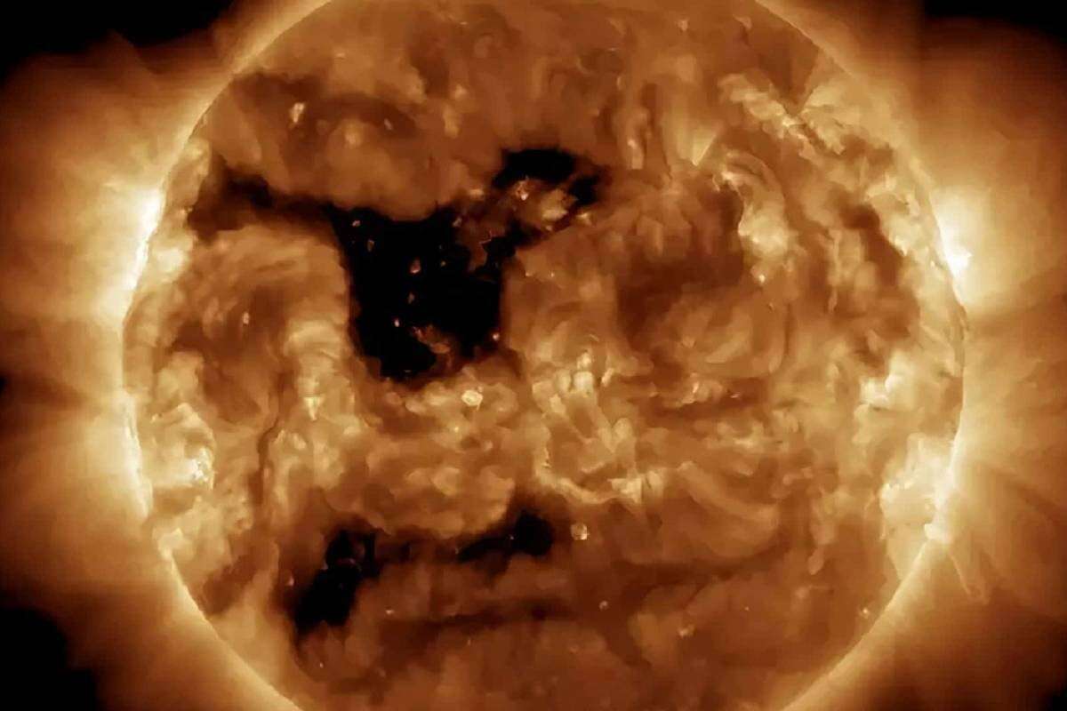 Fenda com 62 vezes o diâmetro da Terra se abre no Sol — e lança jato solar ao planeta nesta sexta