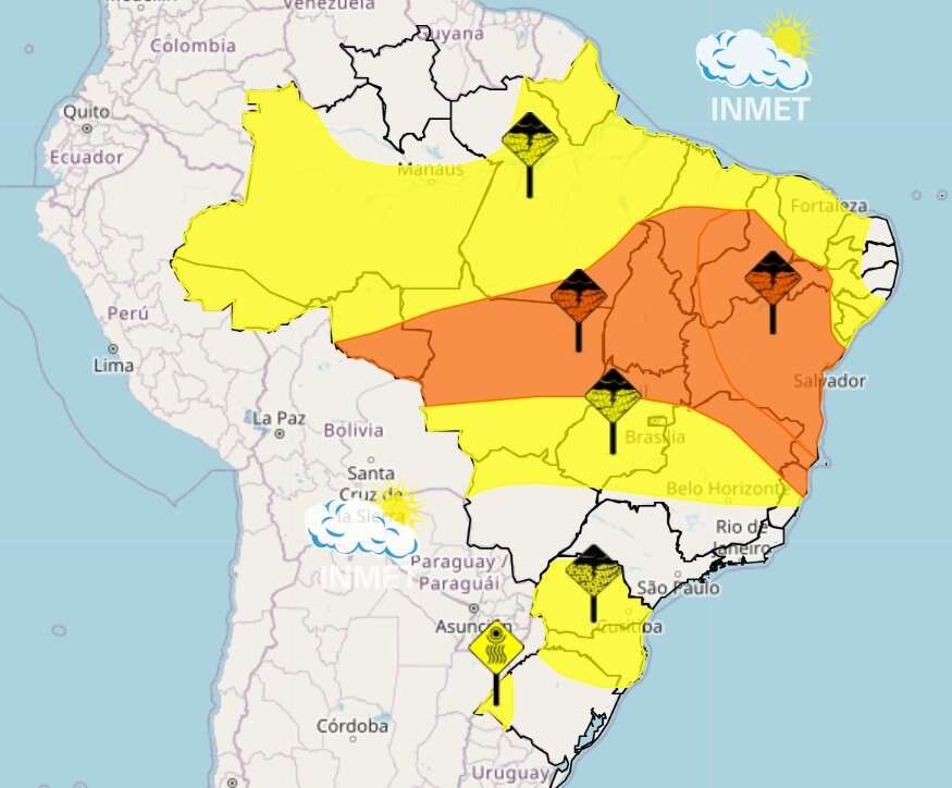 Alerta de chuva forte se expande no país, e fim de semana deve ter tempo instável; veja previsão