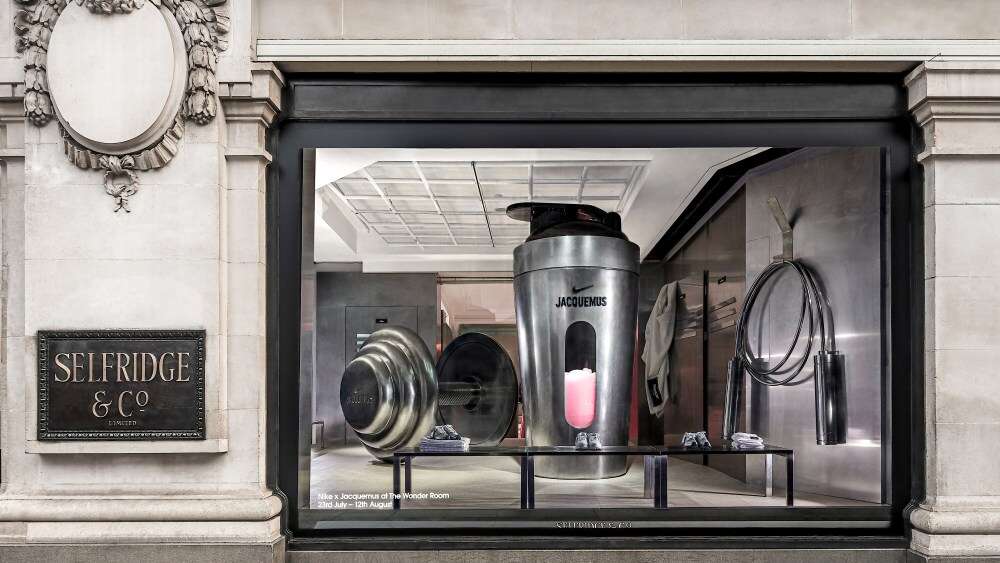 Nike and Jacquemus Turn Selfridges’ Wonder Room Corner Into a Seducing Silver Gym Locker