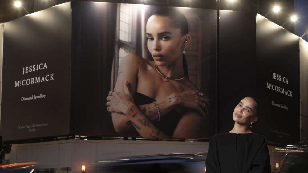 Zoë Kravitz Lights Up London in Jessica McCormack Diamonds