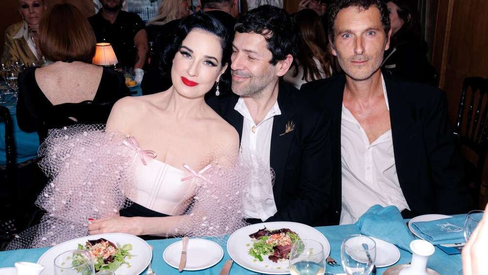 Alexis Mabille Toasts Dita Von Teese at Paris Couture Week