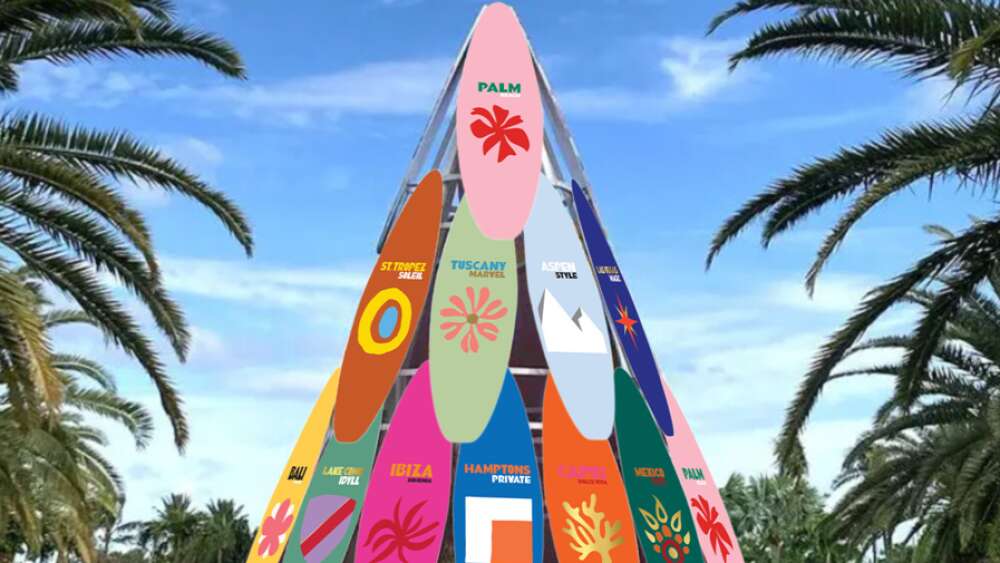 Assouline to Design 2024 Holiday Surfboard Tree at The Royal Poinciana Plaza in Palm Beach