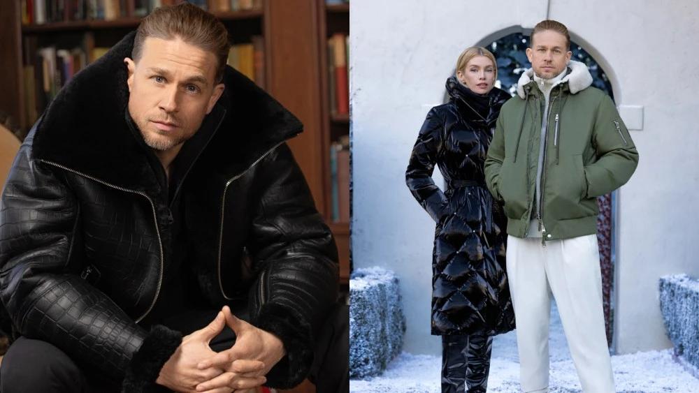 Charlie Hunnam Returns as the Star of Mackage’s Fall Campaign With Stella Maxwell: ‘I’m Built for the Cold’