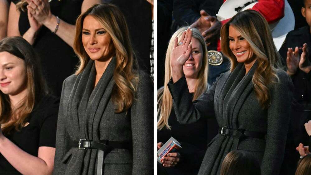 Melania Trump Wears Dior for President Trump’s Speech Before the Joint Session of Congress