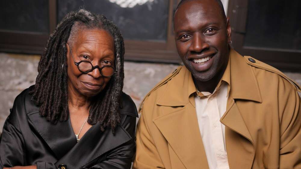 Omar Sy and Whoopi Goldberg Make Fast Friends at Ami Paris