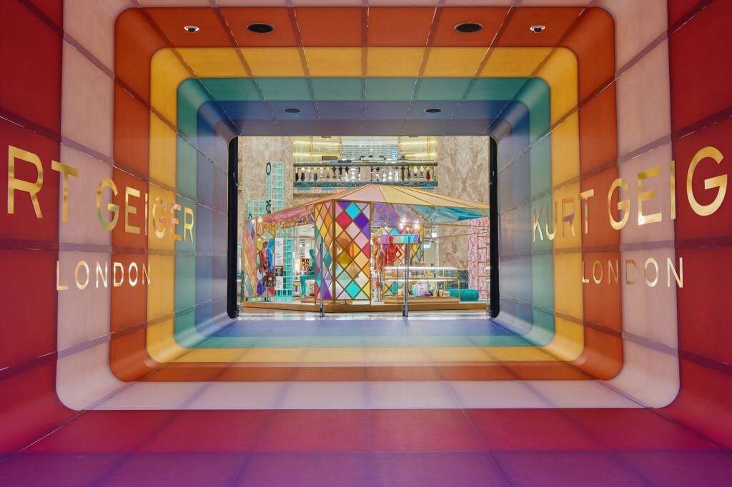 Kurt Geiger Stages Colorful Atrium Takeover at Galeries Lafayette