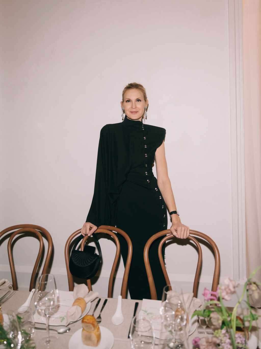 Kelly Rutherford Fetes Mithridate x LuisaViaRoma Capsule Launch in Paris