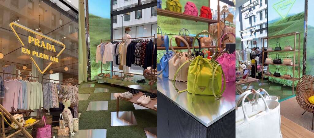 Prada En Plein Air Takes on an English Garden at Selfridges Corner Shop