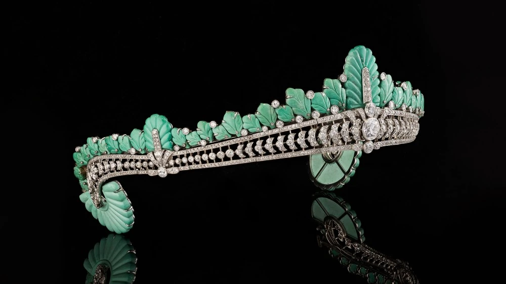 Nancy Astor’s Turquoise and Diamond Cartier Tiara Hits the Auction Block at Bonhams