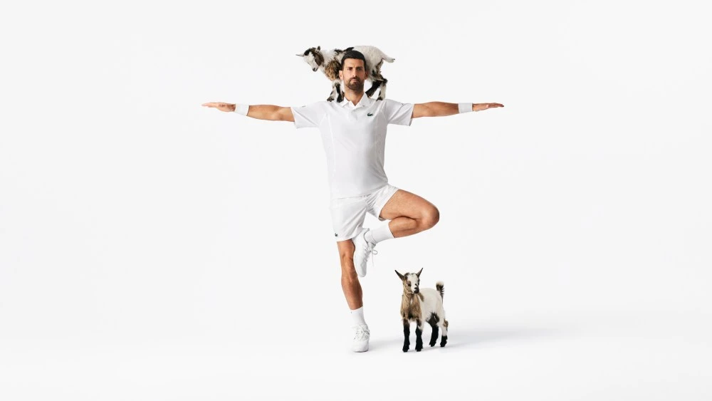 Honoring Novak Djokovic, Lacoste Swaps Crocodile for Goat