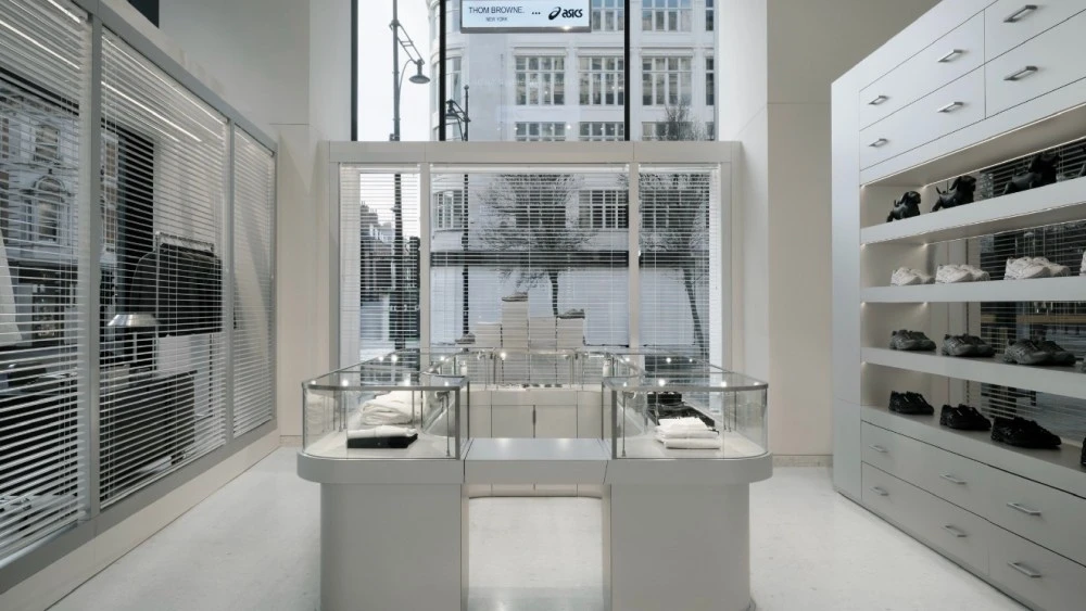 Thom Browne Brings Sneaker Collab With Asics to  Selfridges’ Corner Shop in London
