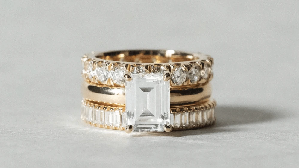 Why the Wedding Ring Stack Is Becoming the New Bridal Jewelry Standard
