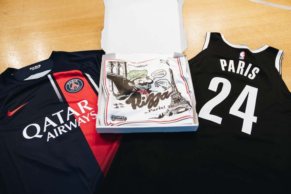 Brooklyn Nets Mark Paris NBA Game With KidSuper, Paris Saint-Germain Merch Collaboration