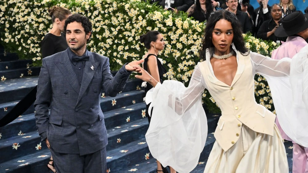 Laura Harrier and Zac Posen Celebrate Denim and Dandyism in Bold Gap Studio Suit That Challenges Binaries Around Masculinity and Femininity