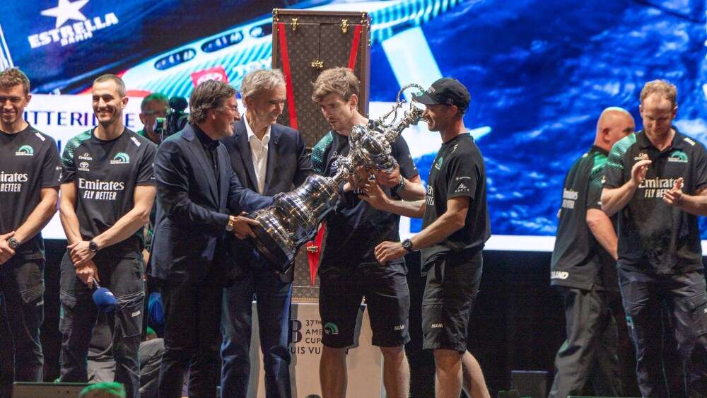 Bernard Arnault’s Latest Sports Flex? Handing the America’s Cup to New Zealand at Barcelona Ceremony