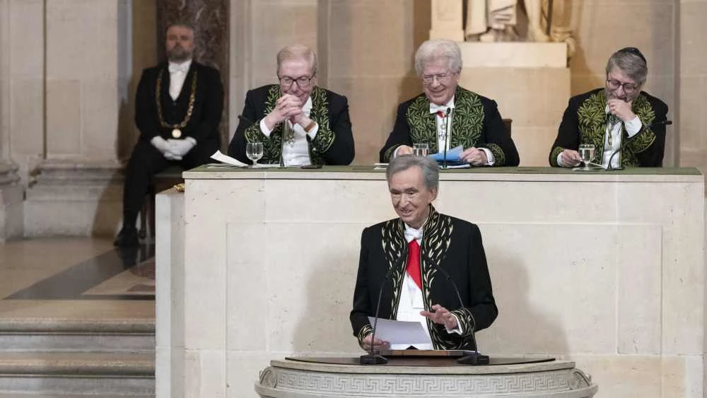 Le Tout Paris Turns Out to Watch Bernard Arnault Become an Immortal
