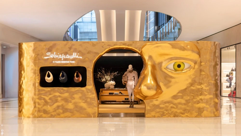 EXCLUSIVE: Schiaparelli Opens Gilded Holiday Pop-up at Dubai Mall