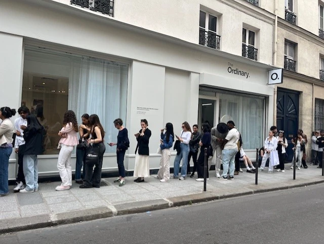 Long Line Forms Outside of The Ordinary’s First Pop-up in Paris