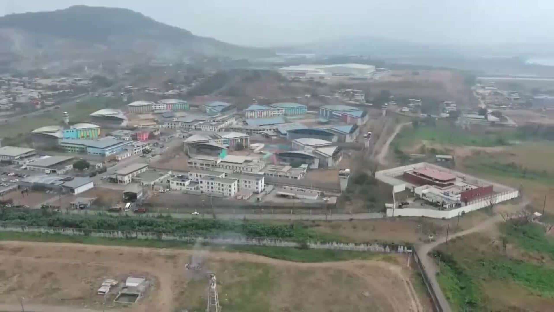 Un dron bomba estalla sobre la cárcel ecuatoriana La Roca