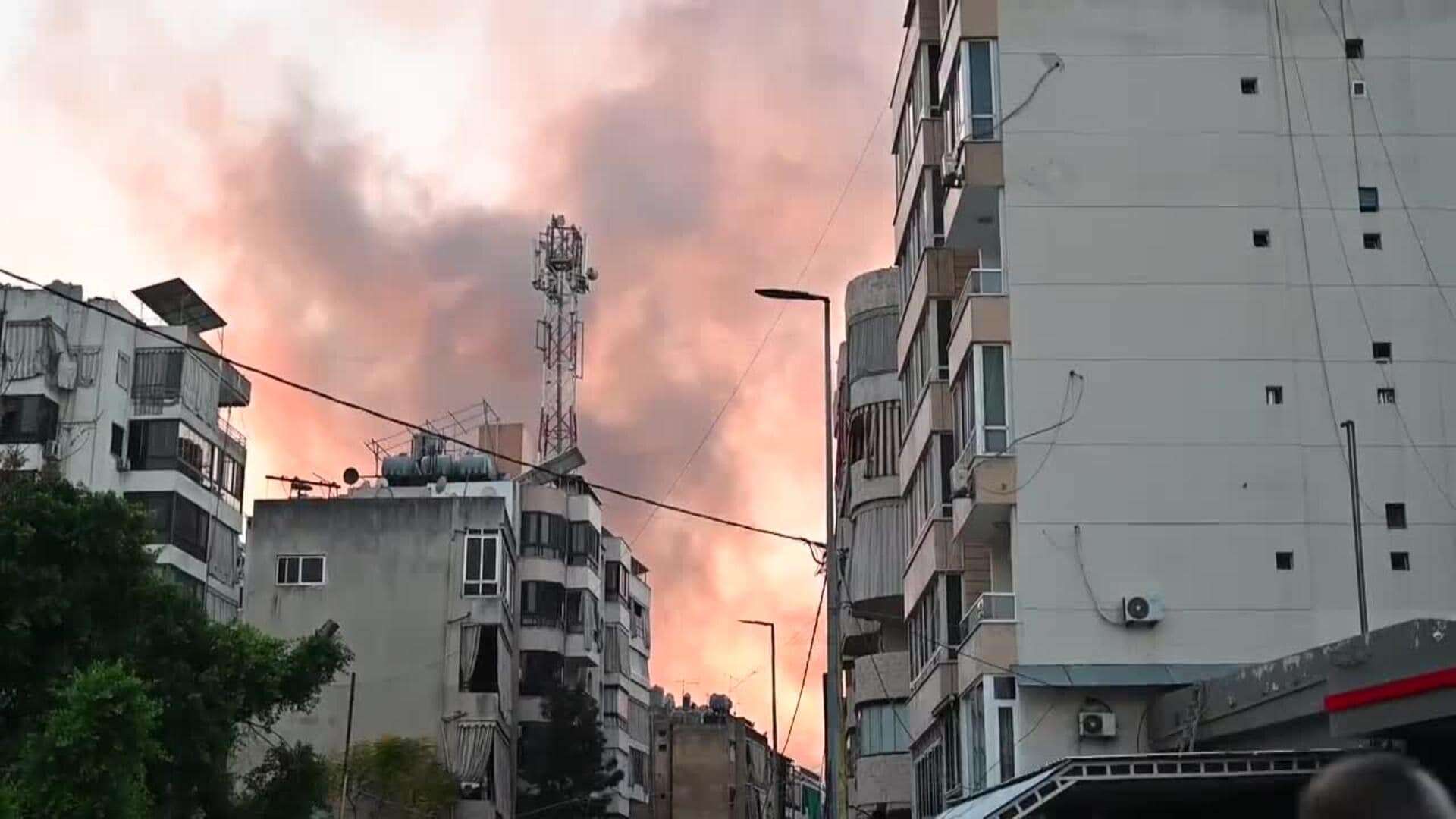 El Ejército israelí bombardea los suburbios del sur de Beirut