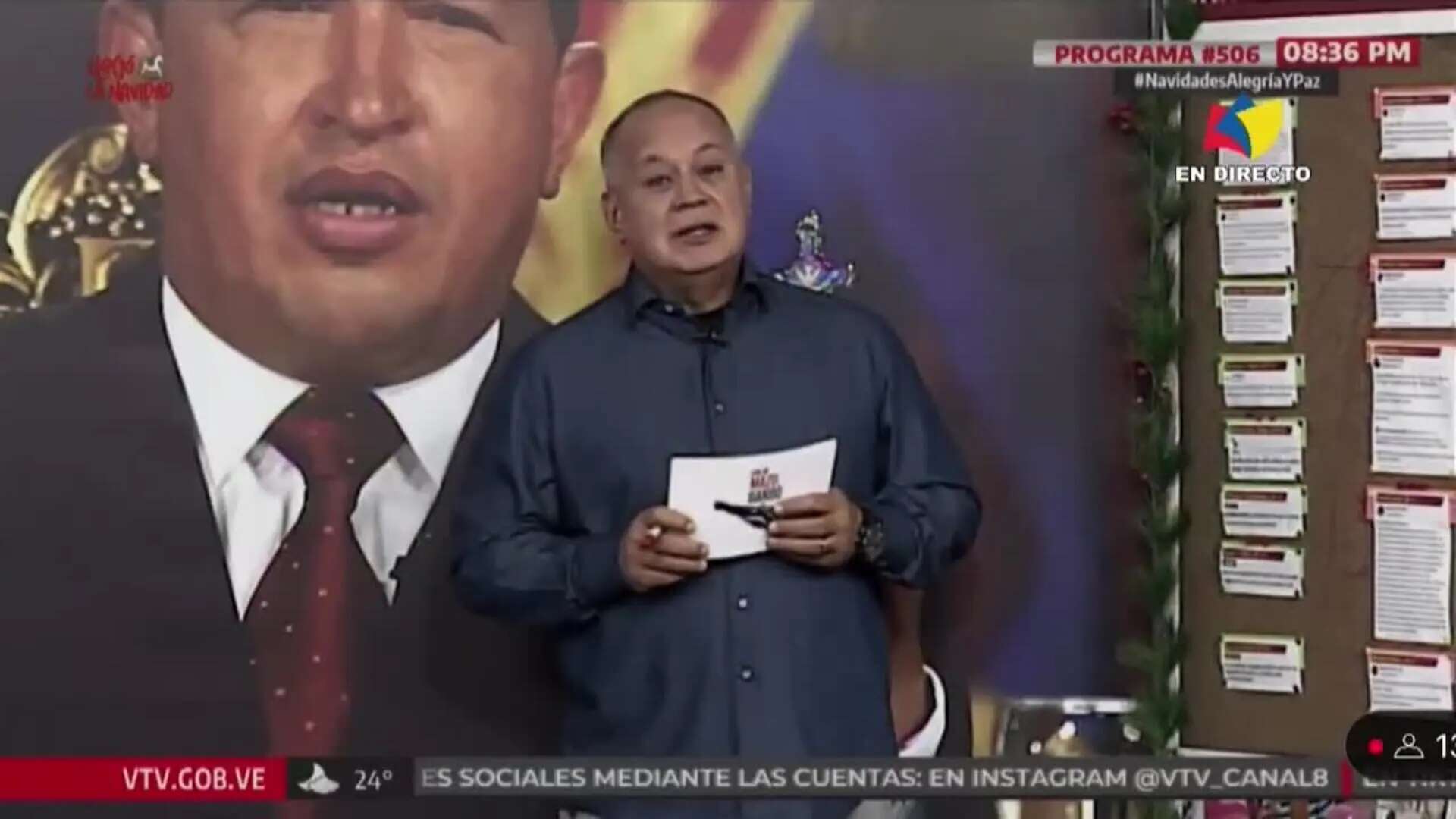 El ministro de Interior Diosdado Cabello asegura que en Venezuela 