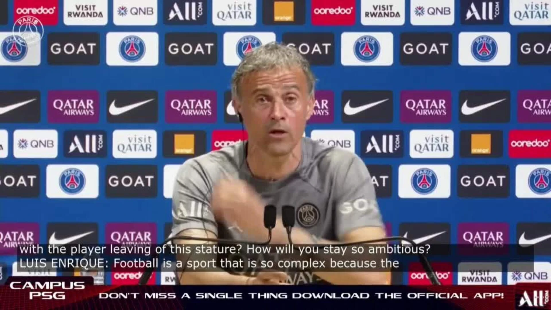 Luis Enrique sobre la salida de Mbappé: 