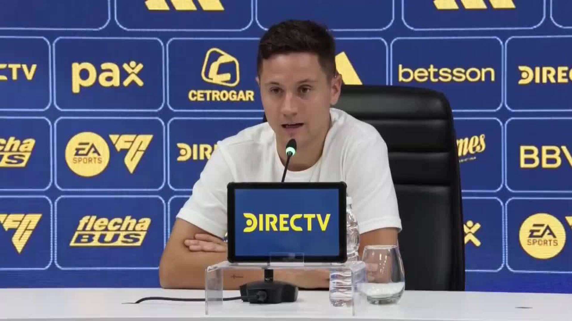 Ander Herrera en su presentación en el Boca Juniors: 