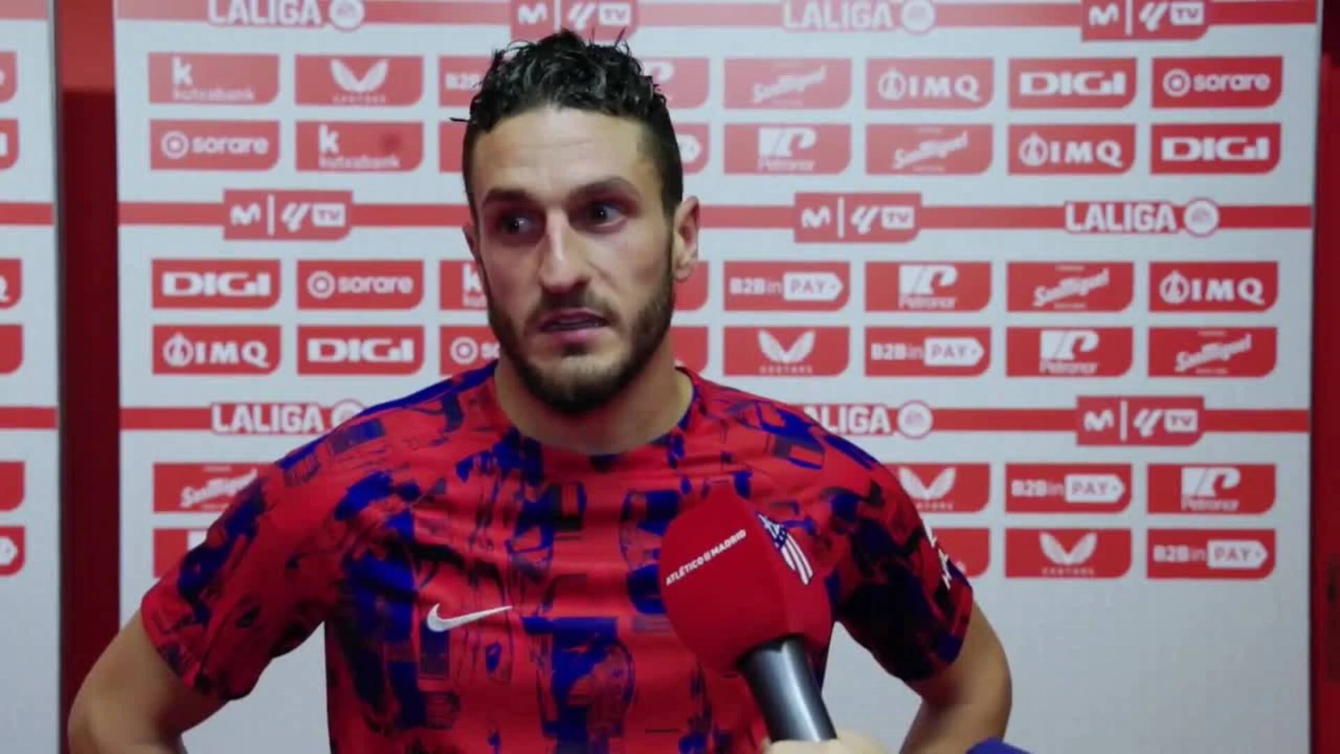 Koke lo reconoce: 