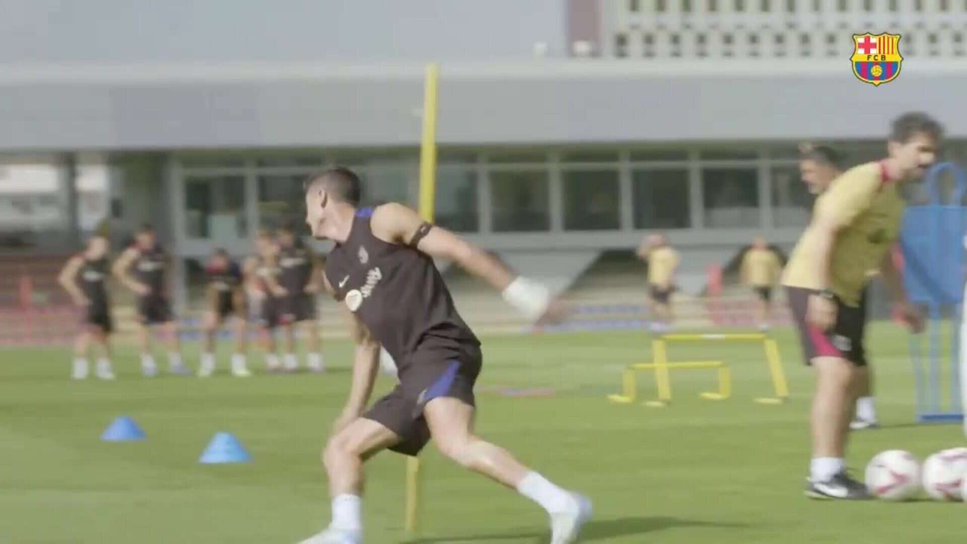 Nuevo entrenamiento del Barça para los partidos de Liga en pleno agosto