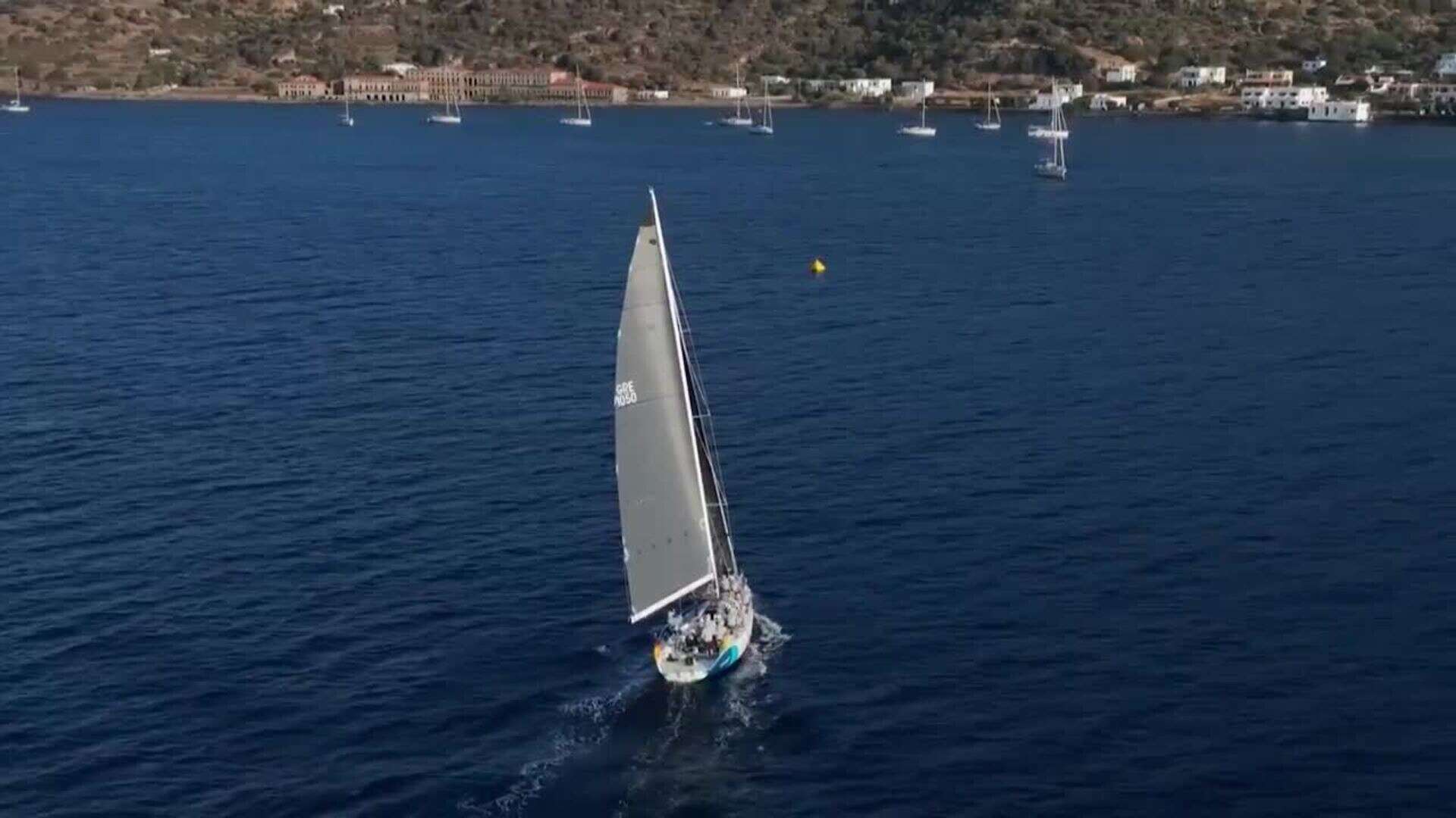 La Aegean Regatta 2024 se ve afectada por falta de viento y altas temperaturas