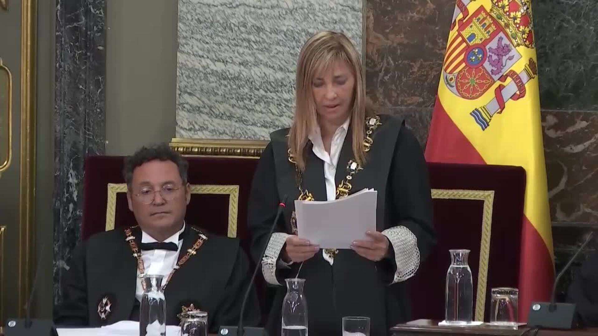 La presidenta del CGPJ: 