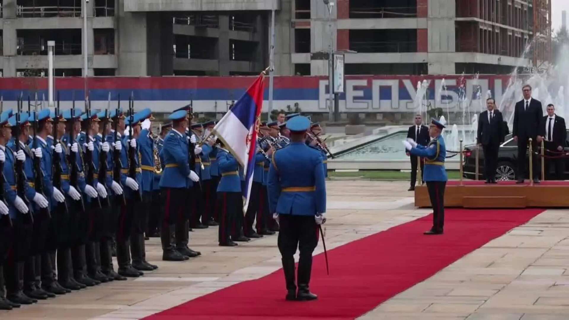 El presidente serbio recibe a Herzog en Belgrado