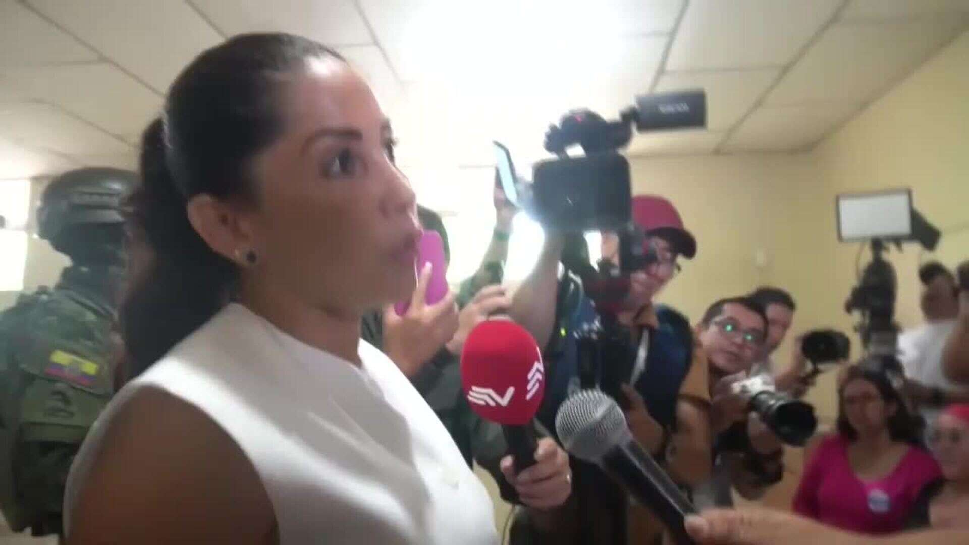 Luisa González acusa al Consejo Electoral de presunto trato favorable hacia Noboa