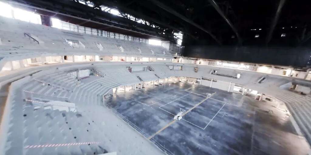 El Roig Arena de Valencia muestra su interior a vista de dron