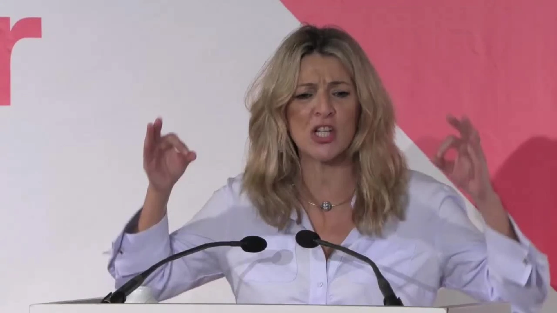 Yolanda Díaz reitera que no aceptará 