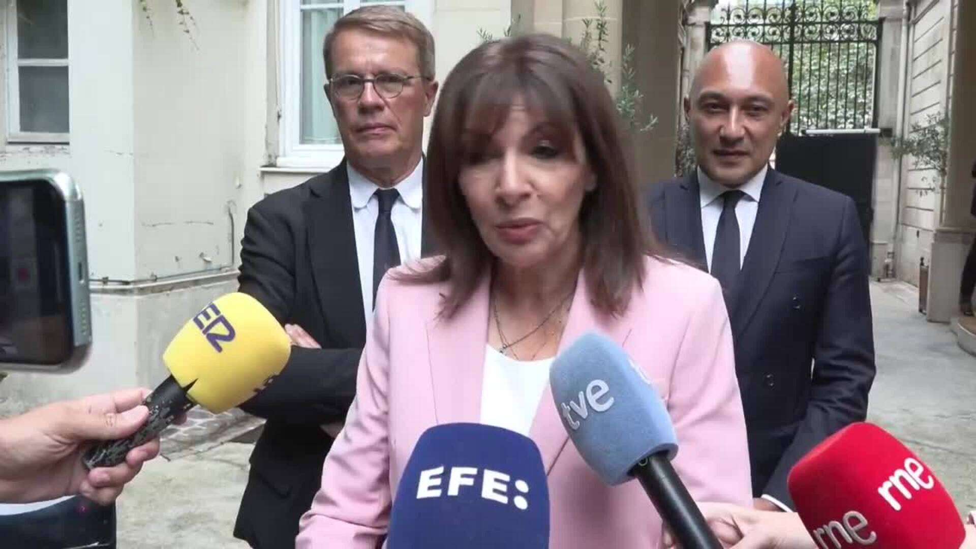 Anne Hidalgo trasmite al Rey Felipe VI el 