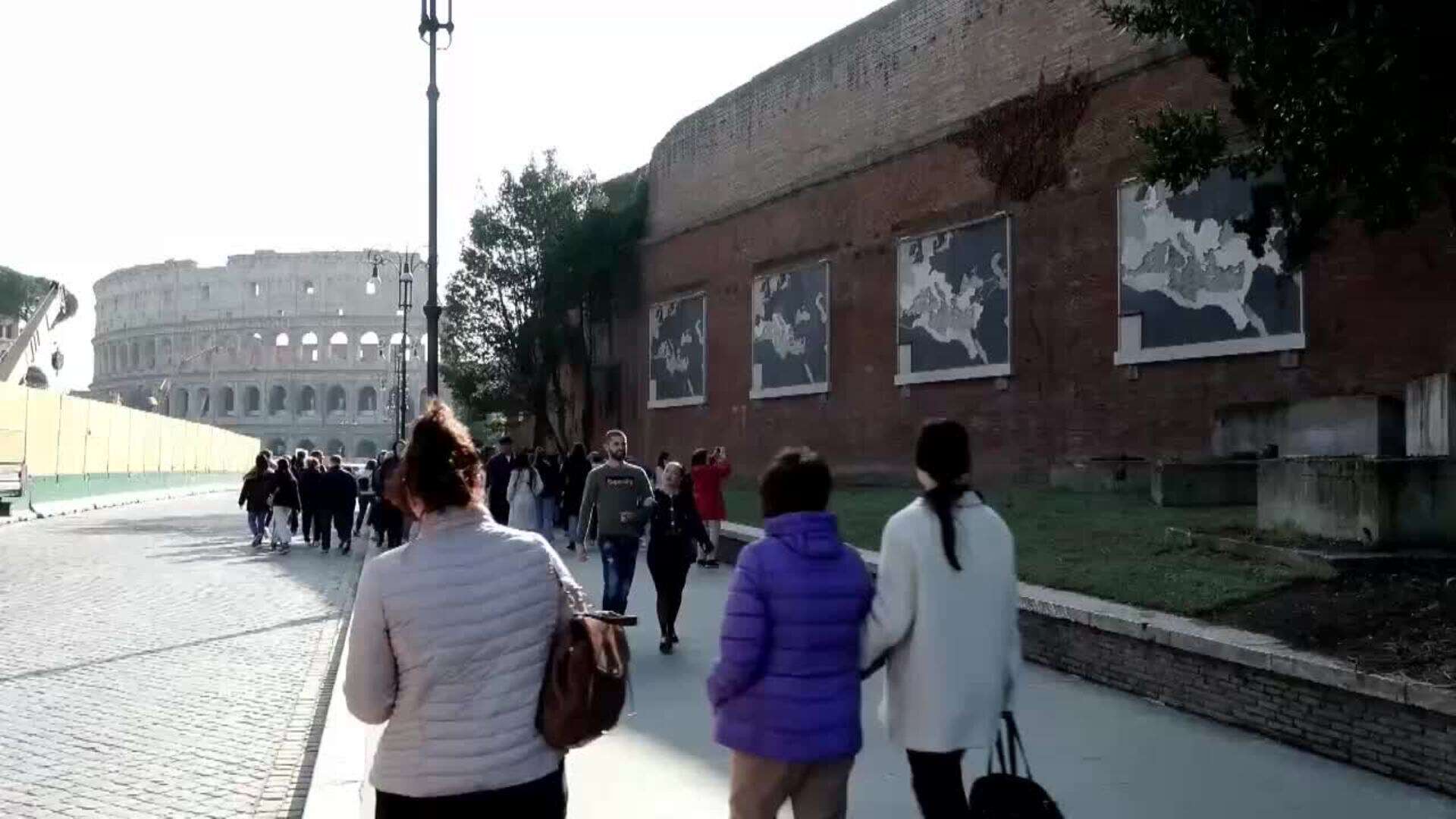 Al descubierto los mapas de mármol sobre la expansión histórica en Roma, tras años de obras