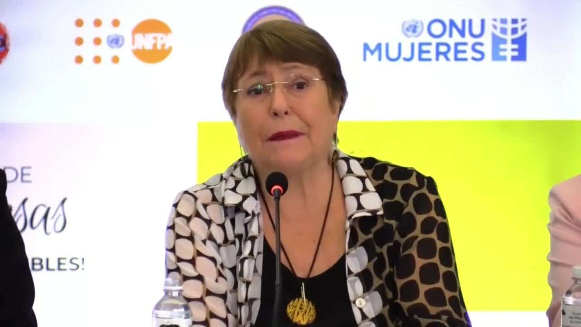 Bachelet pide en Honduras acelerar lucha por igualdad plena tras retrocesos en la pandemia