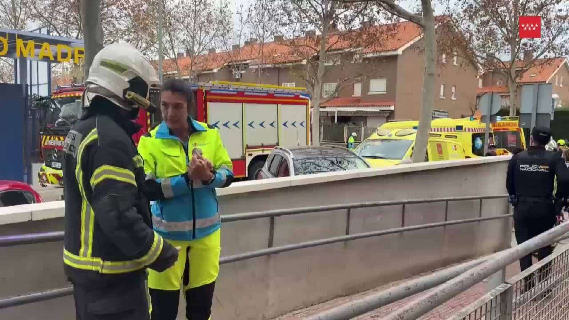 Cuatro heridos por inhalación de humo en el incendio de una vivienda en Fuenlabrada