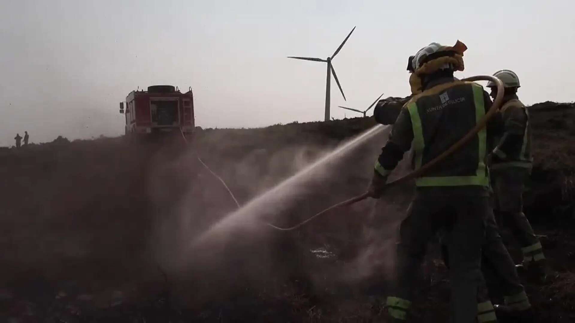 Estabilizado el incendio de Palas de Rei que afectó también al vecino municipio coruñés de Toques