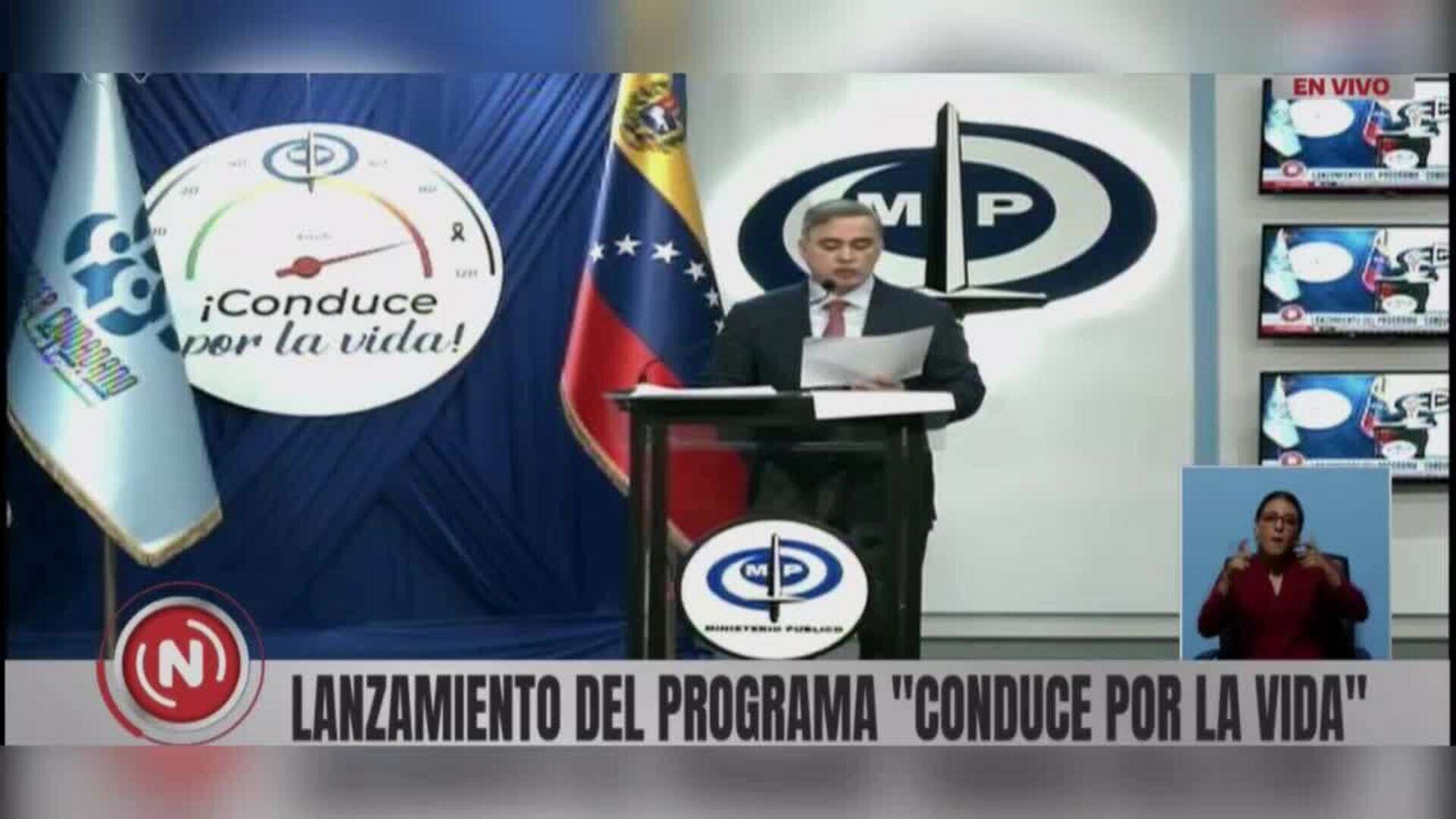 Fiscalía venezolana anuncia un plan para reducir la mortalidad por accidentes de tránsito