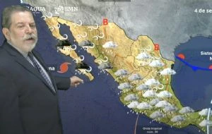 Lluvias torrenciales e intensas azotarán el jueves a estas entidades por el huracán Lorena