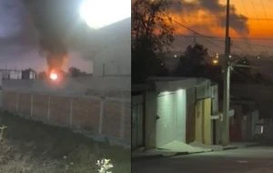 Explosión en Edomex: captan en VIDEO el incendio en Teoloyucan